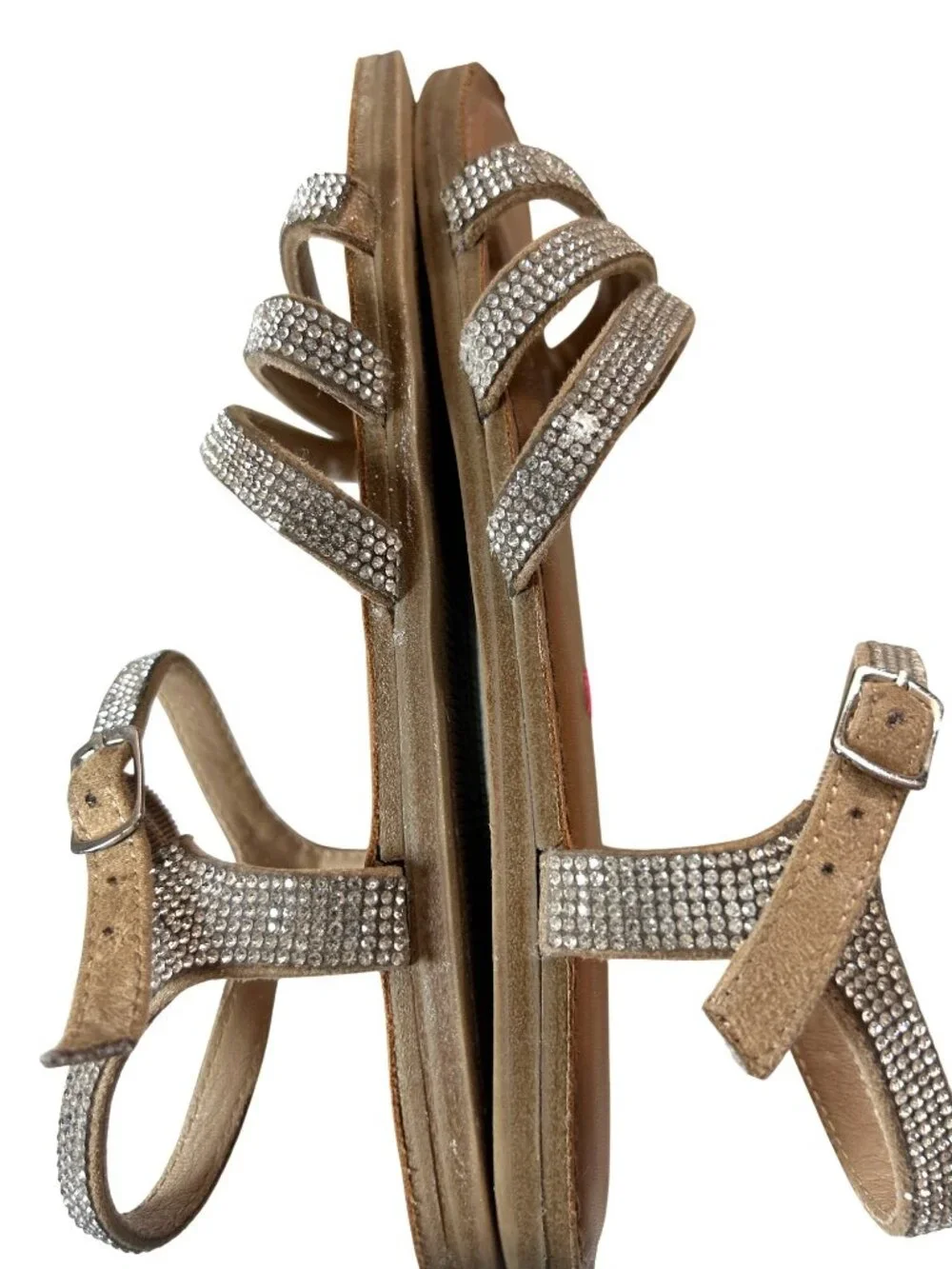 Steve Madden Girls Sandals Rhinestone Size 3